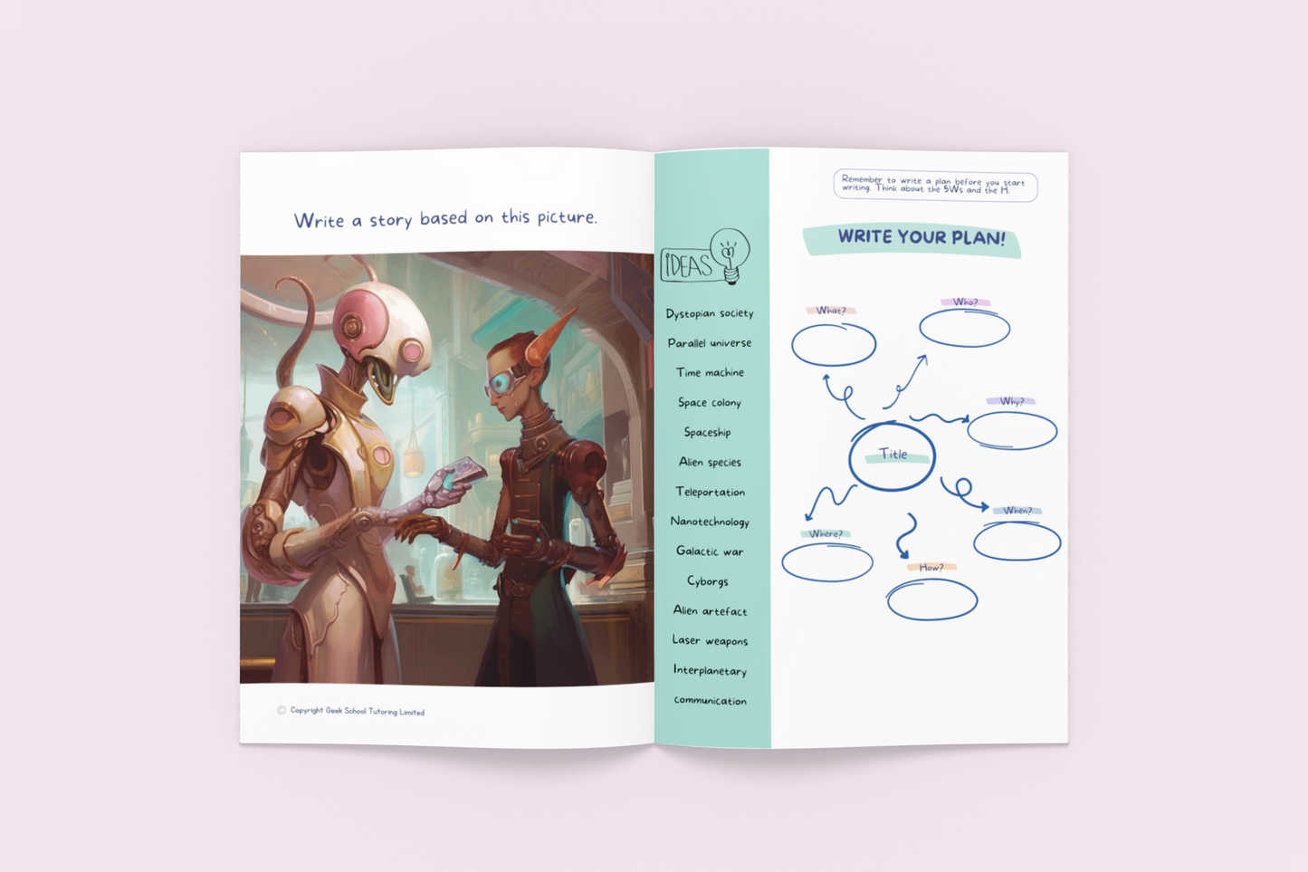 11 Plus Science Fiction Writing Prompts - Digital Download