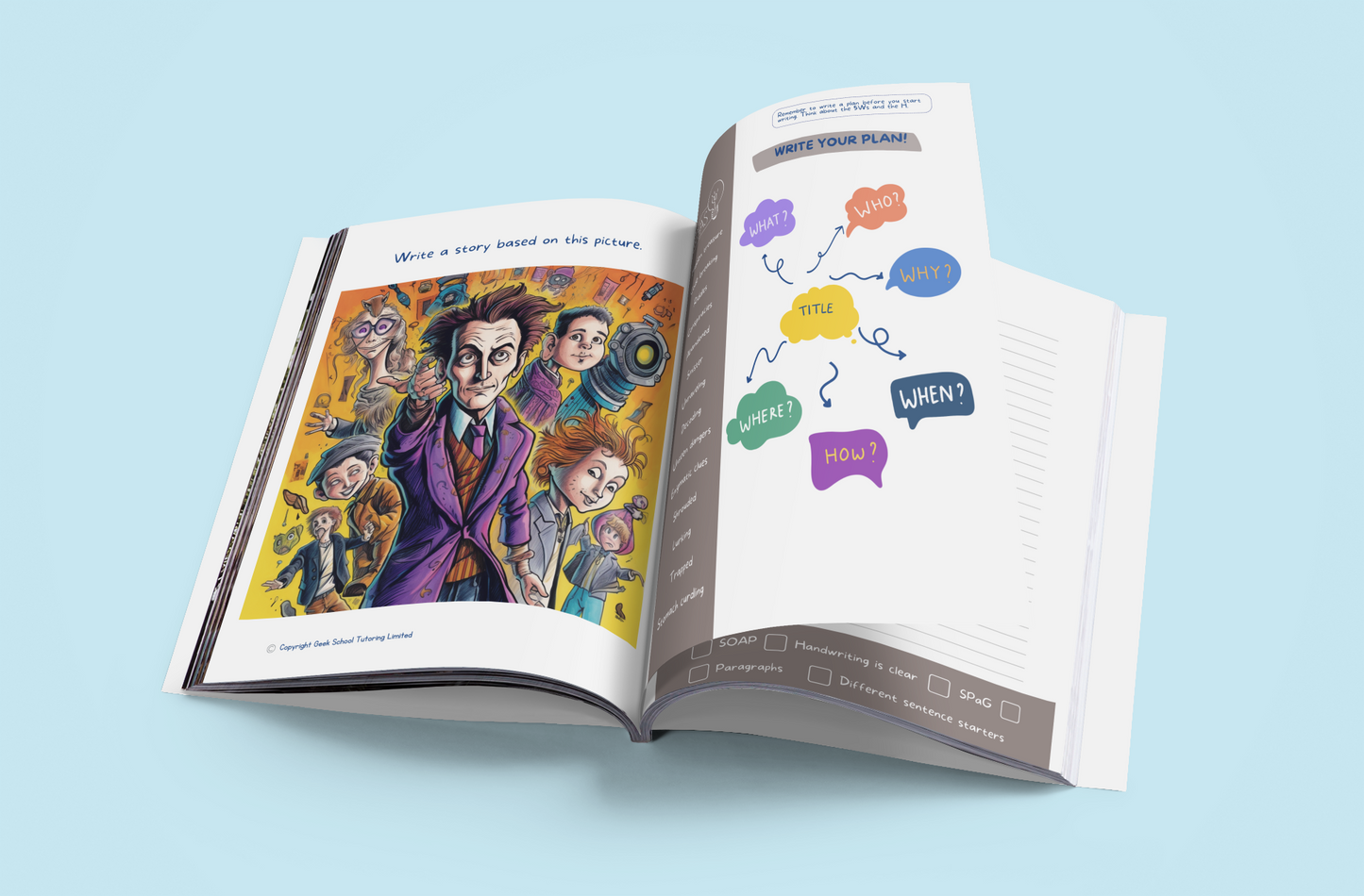 11 Plus Suspense Writing Prompts | Picture-Based Writing Prompt | Digital Download