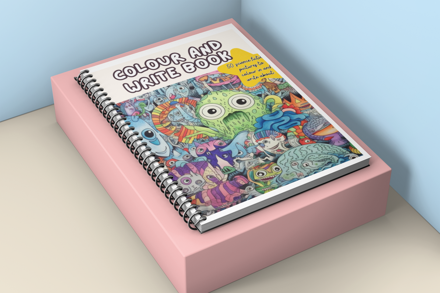Colour and Write Printed Book | Colour Your Own Book | Book Posters | Colouring Book | Colouring Pages