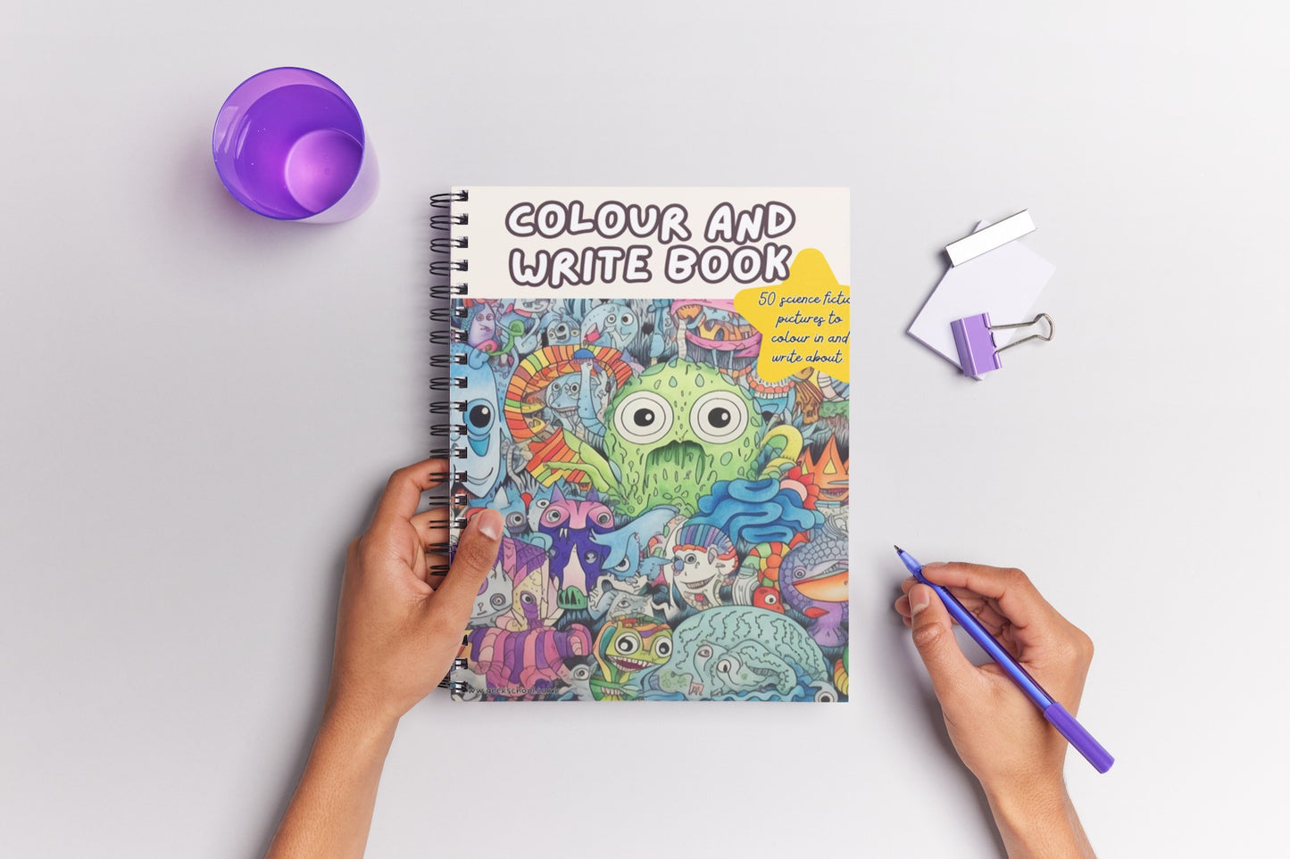 Colour and Write Printed Book | Colour Your Own Book | Book Posters | Colouring Book | Colouring Pages