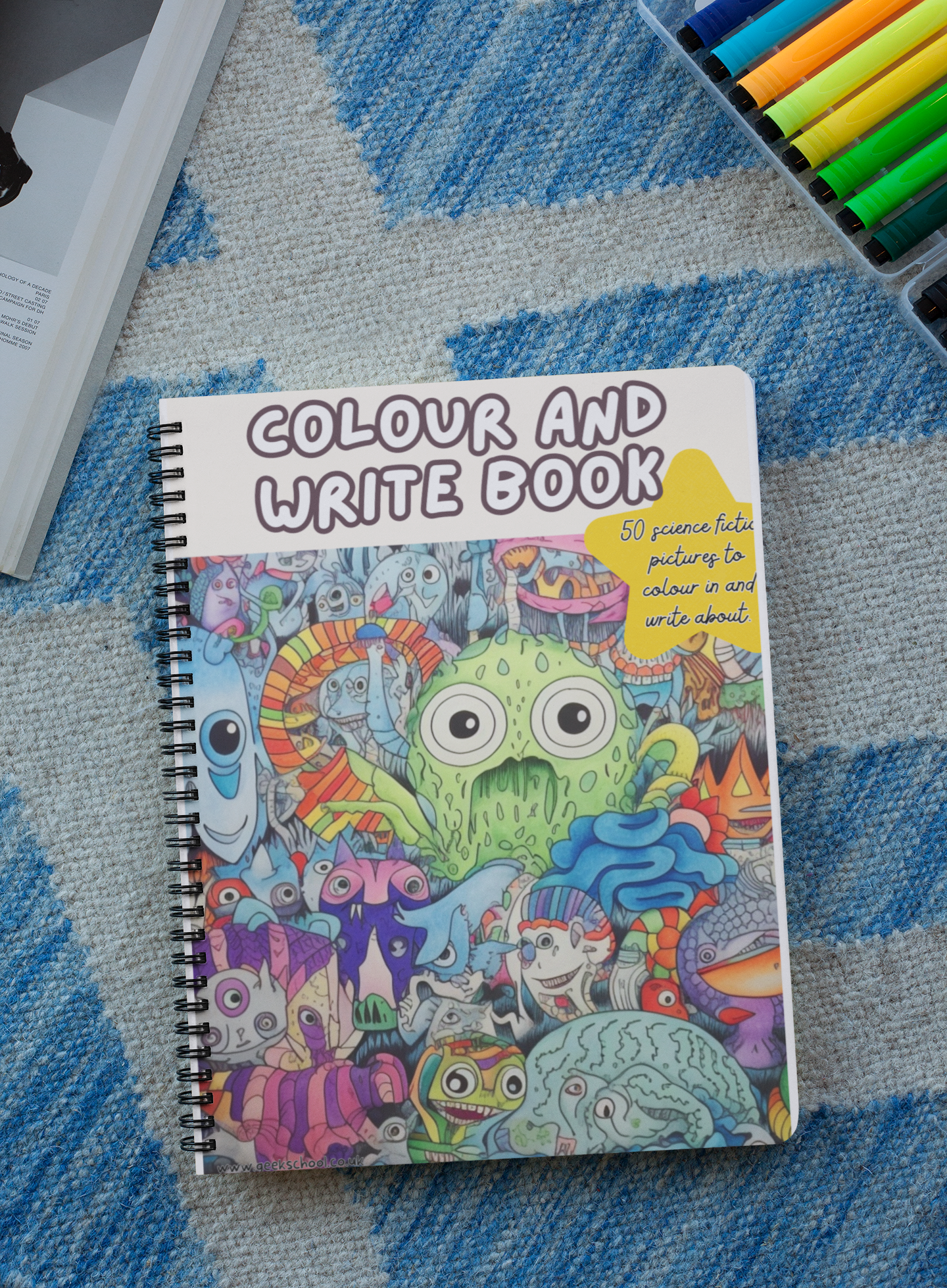 Colour and Write Printed Book | Colour Your Own Book | Book Posters | Colouring Book | Colouring Pages