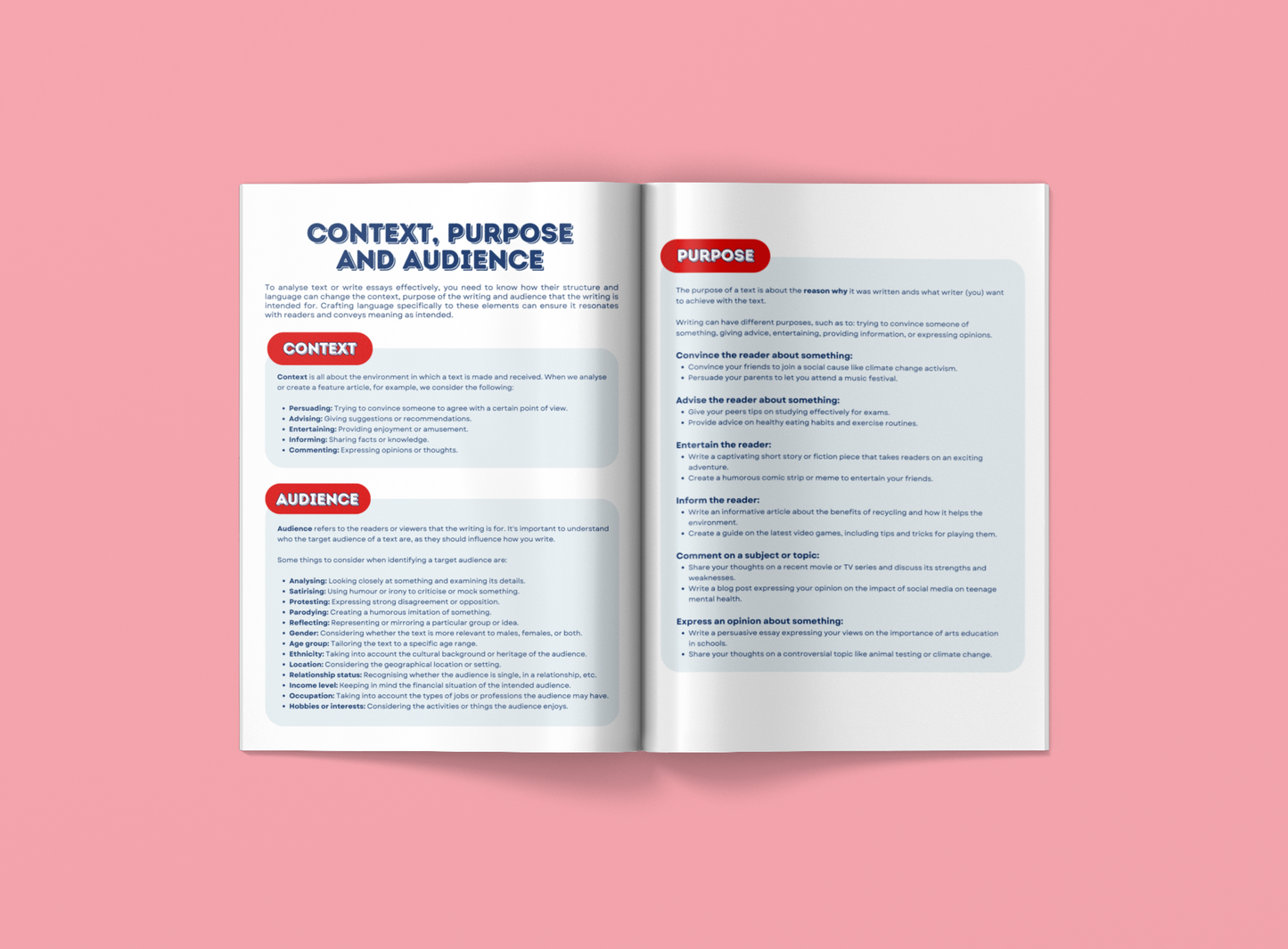 Key Stage 3 English Writing Workbook | Writing Prompts for Years 7-9 | English Writing Prompts | Teacher Resource | Printable | A4 Printable