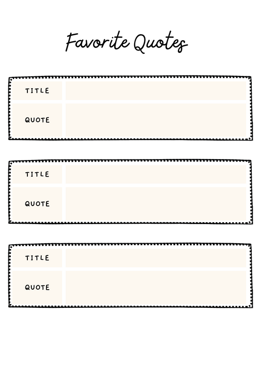 Reading Journal Printable | Printable Reading Journal | A4 Reading Journal