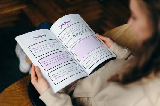 Monthly Reading Journal Printable | Printable Reading Journal | A4 Reading Journal | Kawaii Reading Journal