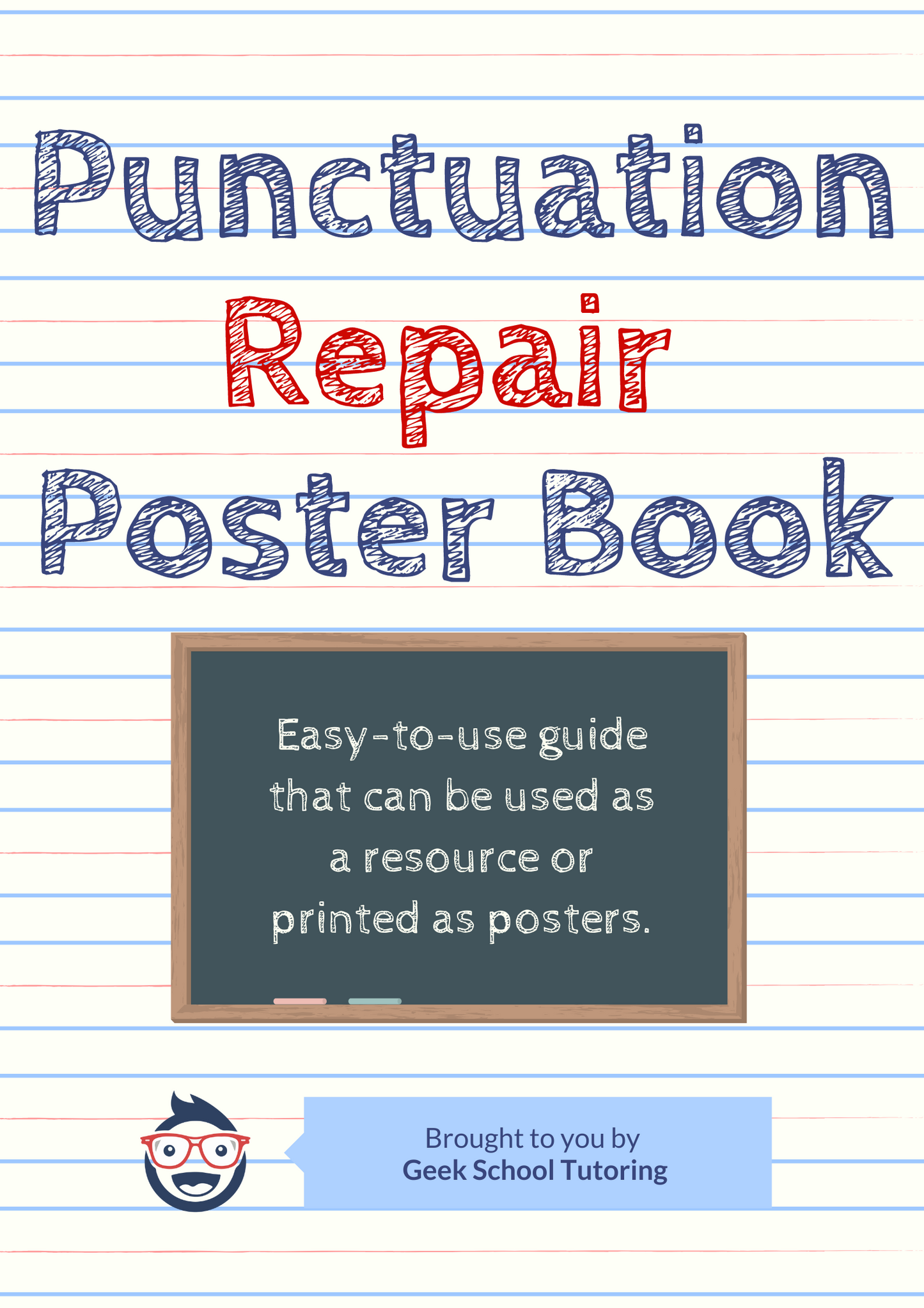 Punctuation Repair Kit Poster Bundle | Punctuation Posters | Teacher Printable Download | Homeschool Posters | Classroom Decor