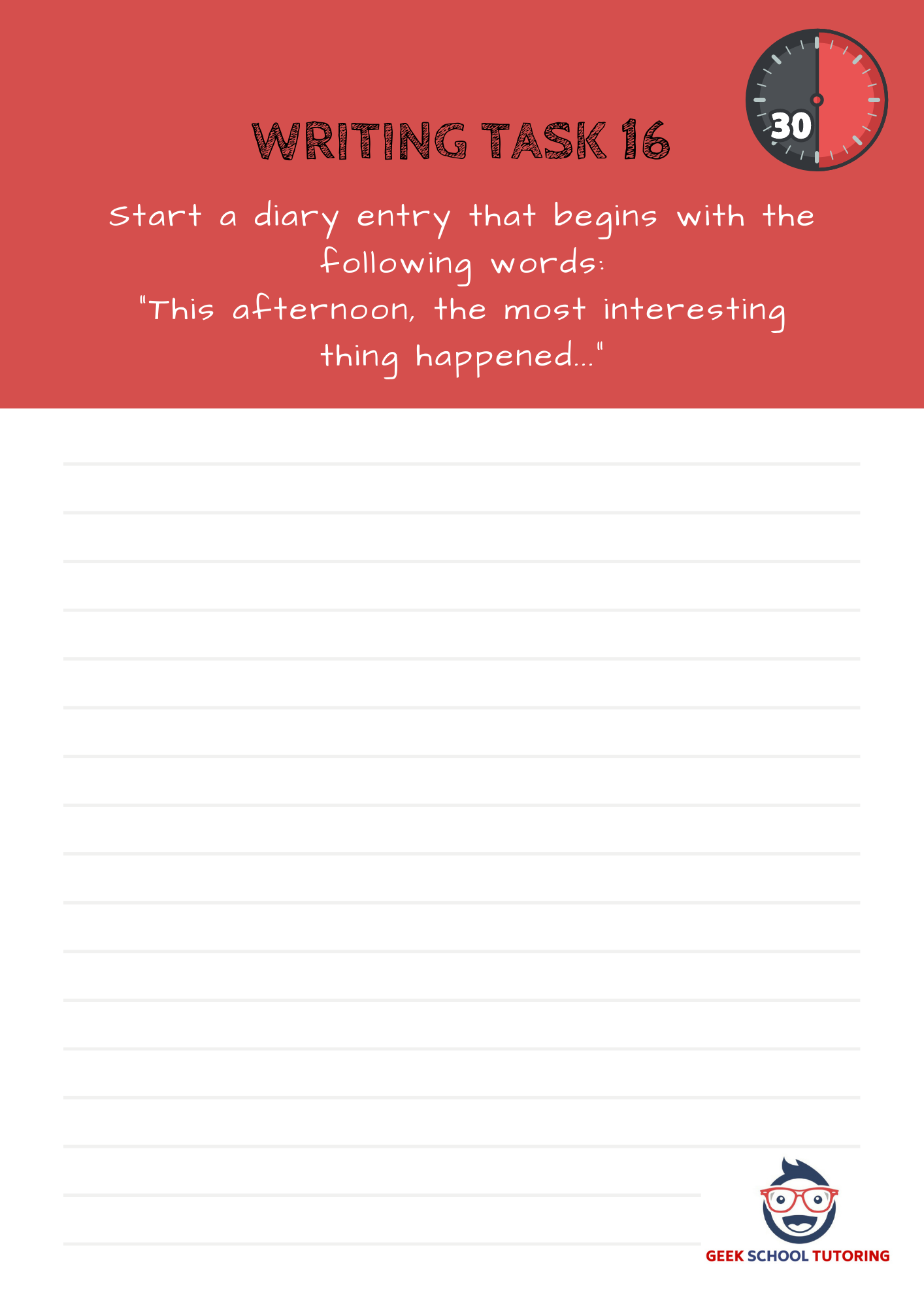 11 Plus Exam Recount Writing Prompts