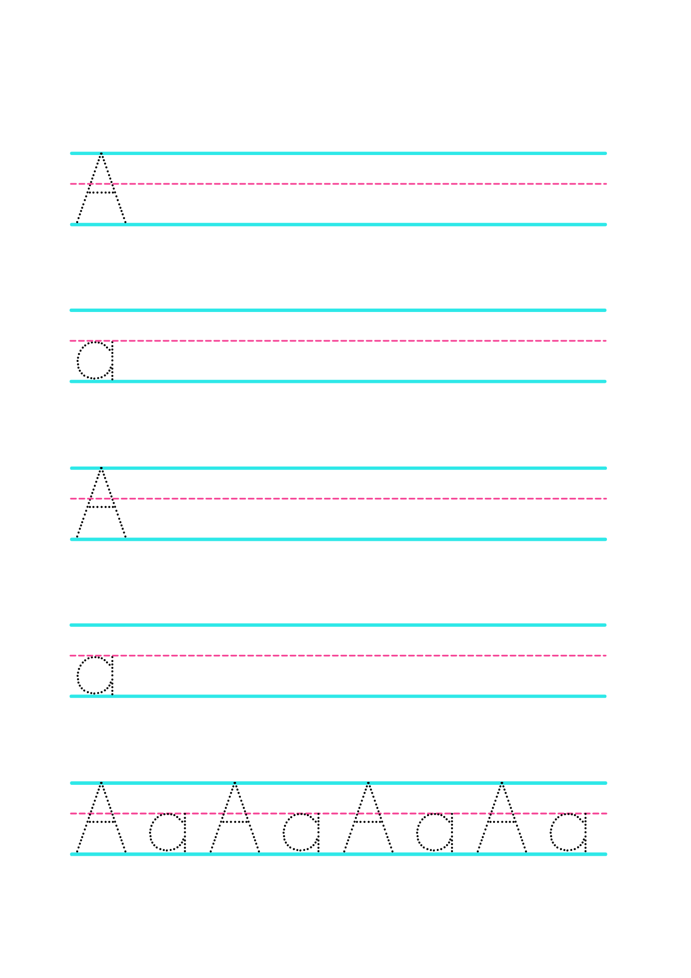 Reception (Kindergarten) (EYFS) Handwriting Printable Workbook 1 - Download
