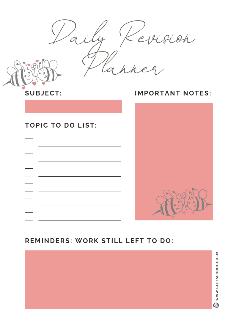 Printed School/College Revision and Study Planner Bundle for Animal Lovers! (Copy)