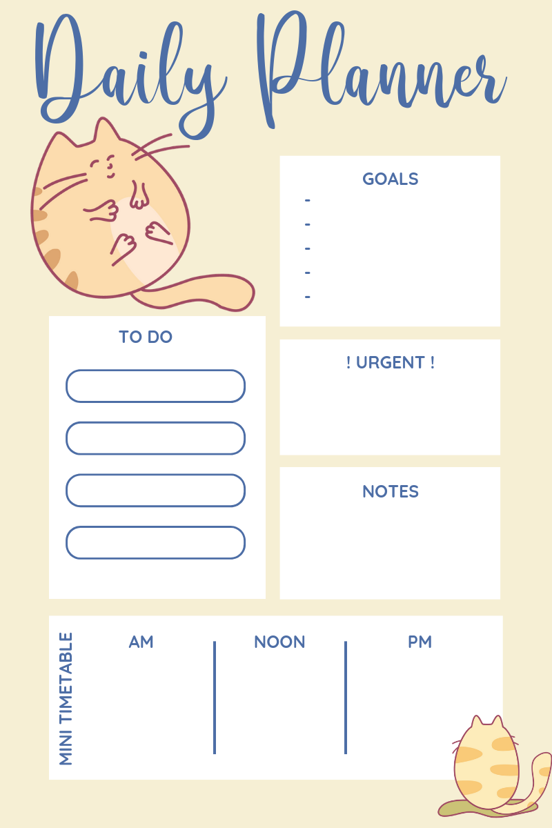 Printed School/College Revision and Study Planner Bundle for Animal Lovers! (Copy)