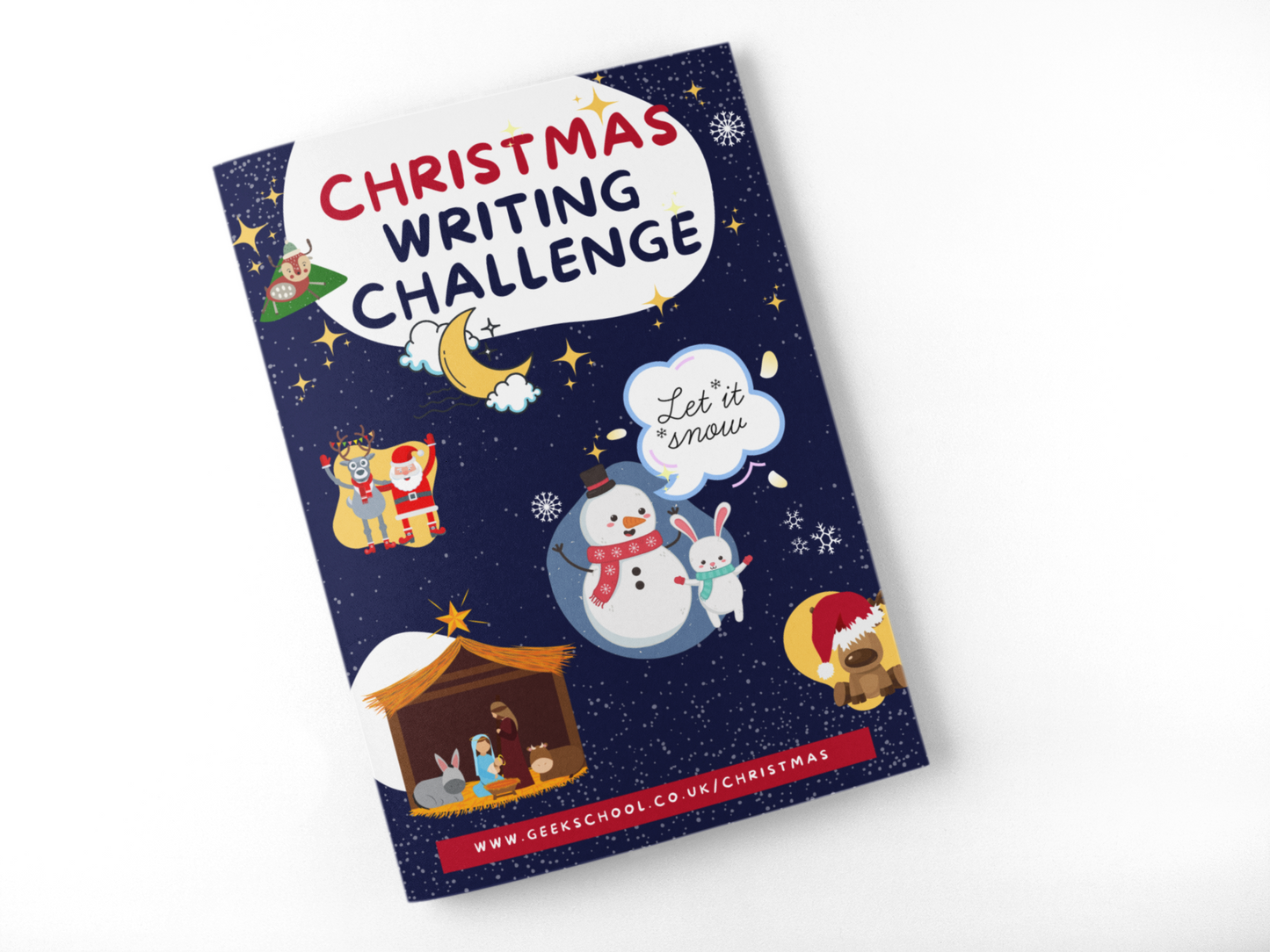 Christmas Writing Challenge Workbook - INSTANT DOWNLOAD