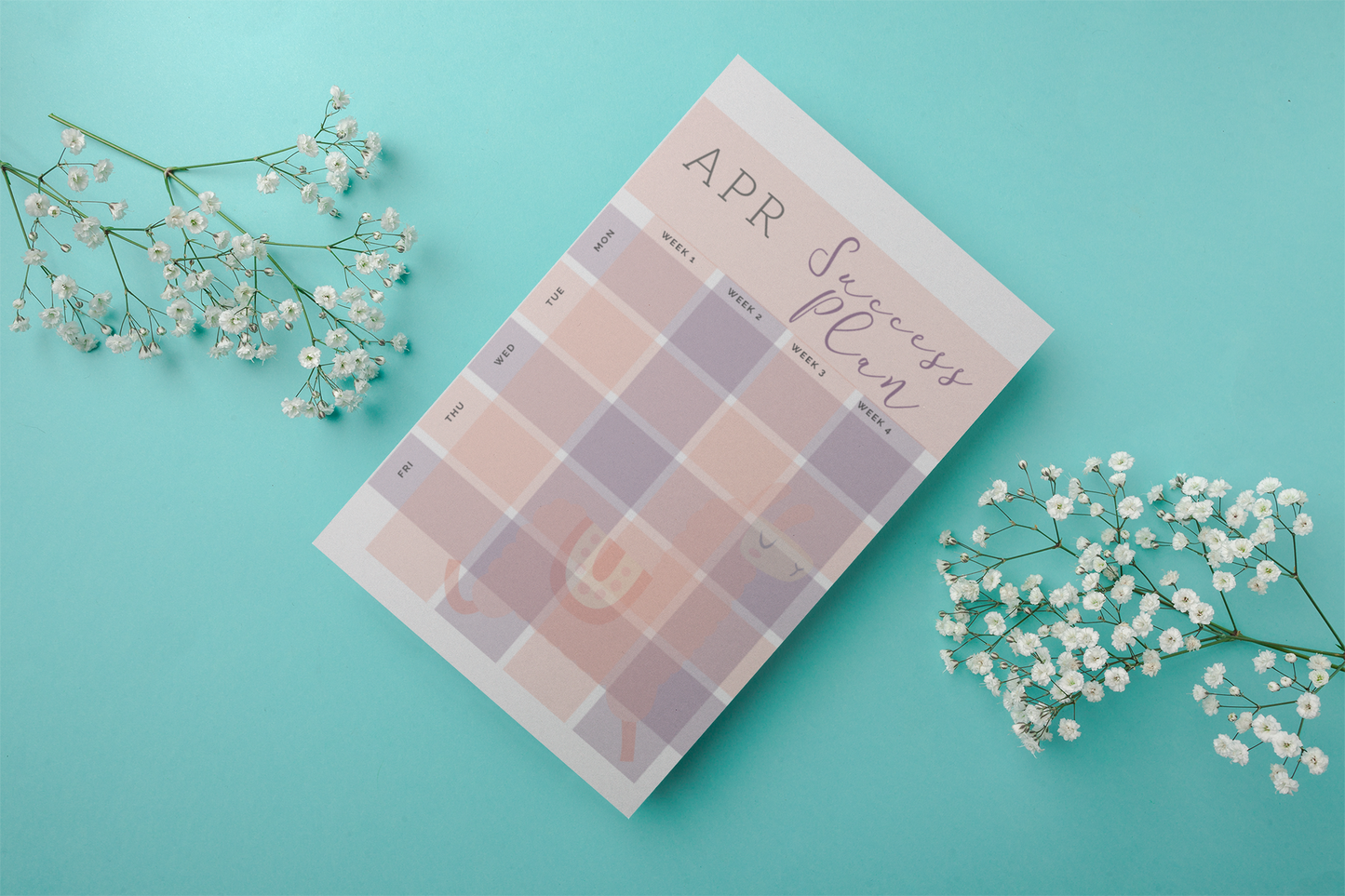 Printed School/College Revision Planner - Llama Design