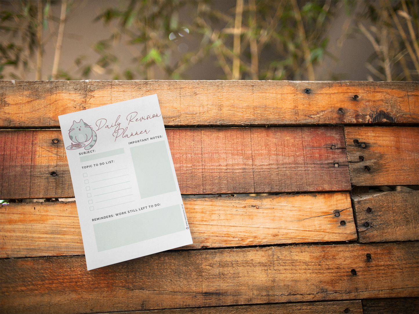 Printed School/College Revision and Study Planner Bundle for Animal Lovers! (Copy)