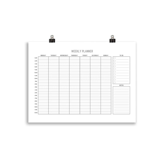 Revision Planner Poster for GCSE, SATs or 11 Plus | Printable | English Poster | Vocabulary Poster | Spelling Poster | Classroom Decor | Teacher Resource