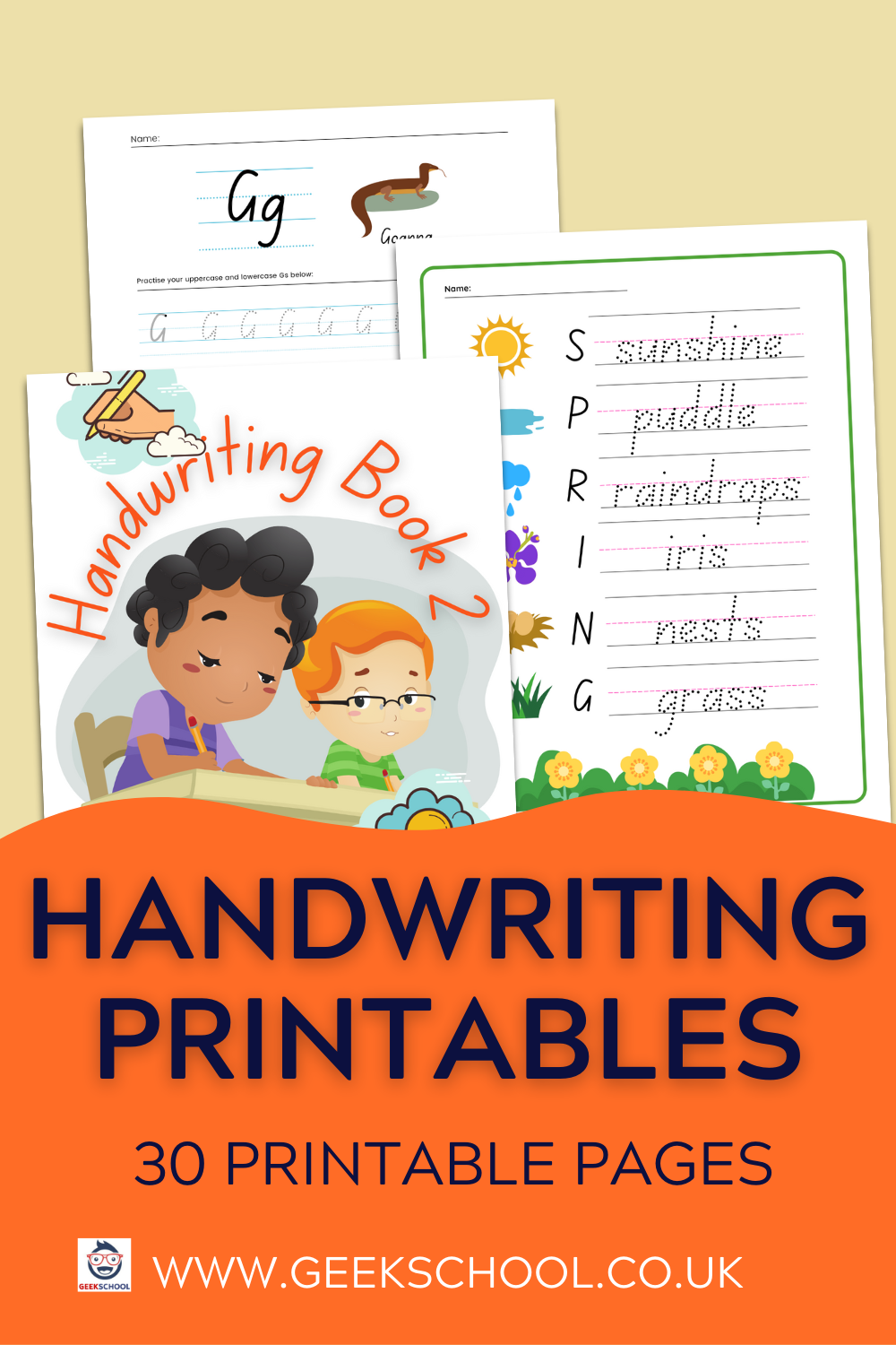 Reception Books - Handwriting books