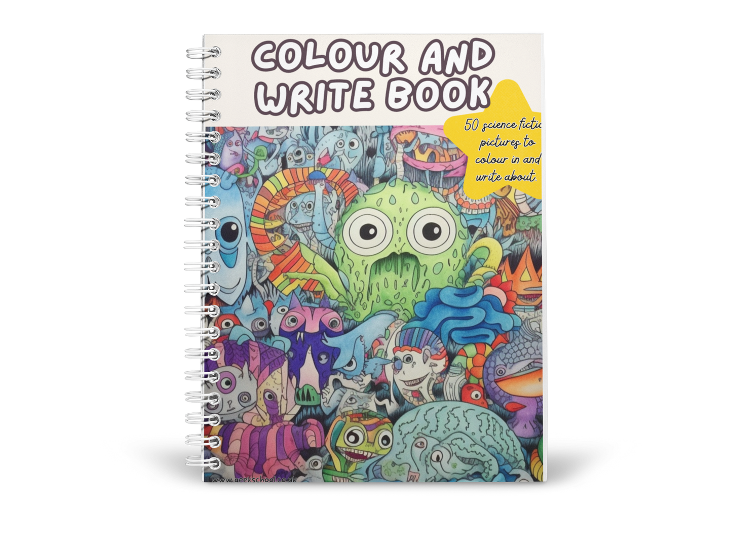Colour and Write Printed Book | Colour Your Own Book | Book Posters | Colouring Book | Colouring Pages
