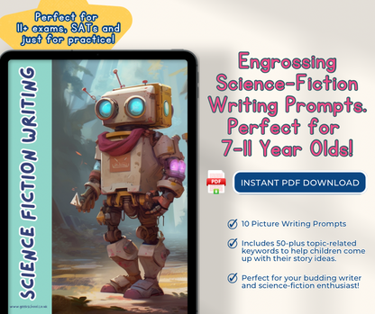 11 Plus Science Fiction Writing Prompts - Printed