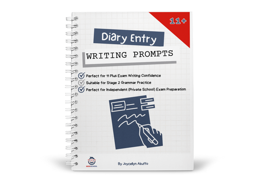 11 Plus Diary Entry Writing Prompts Booklet - 50 Writing Tasks