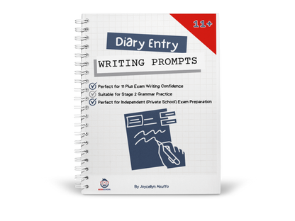 11 Plus Diary Entry Writing Prompts Booklet - 50 Writing Tasks