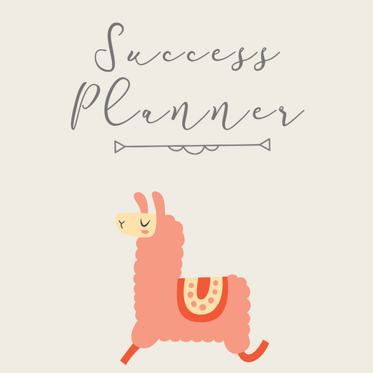 Printed School/College Revision Planner - Llama Design