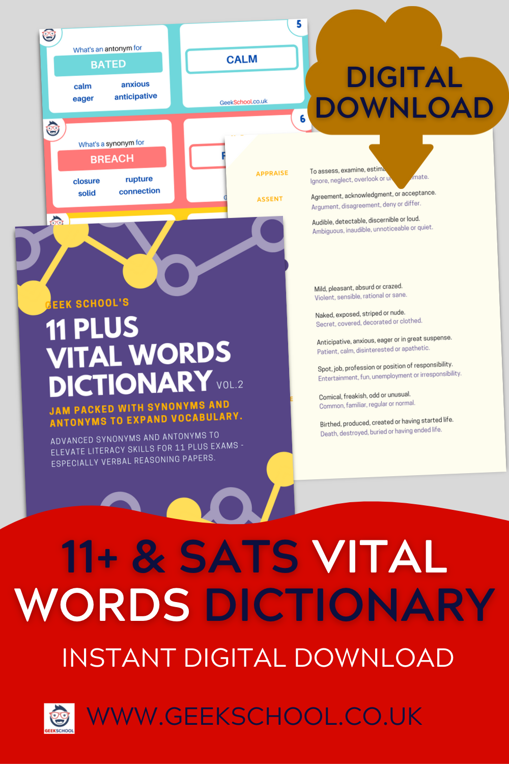 11 Plus Vocabulary Book