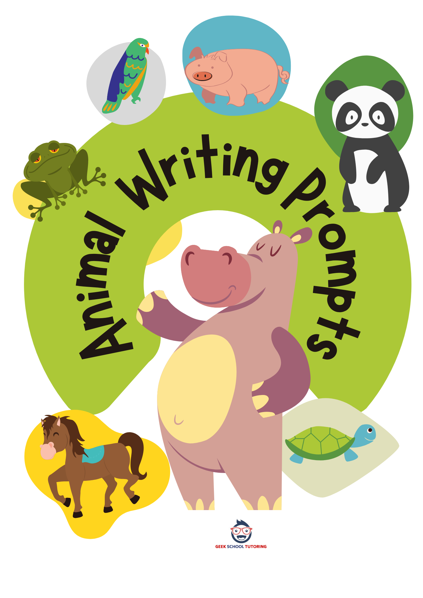 Animal Writing Prompts Booklet - Instant Download