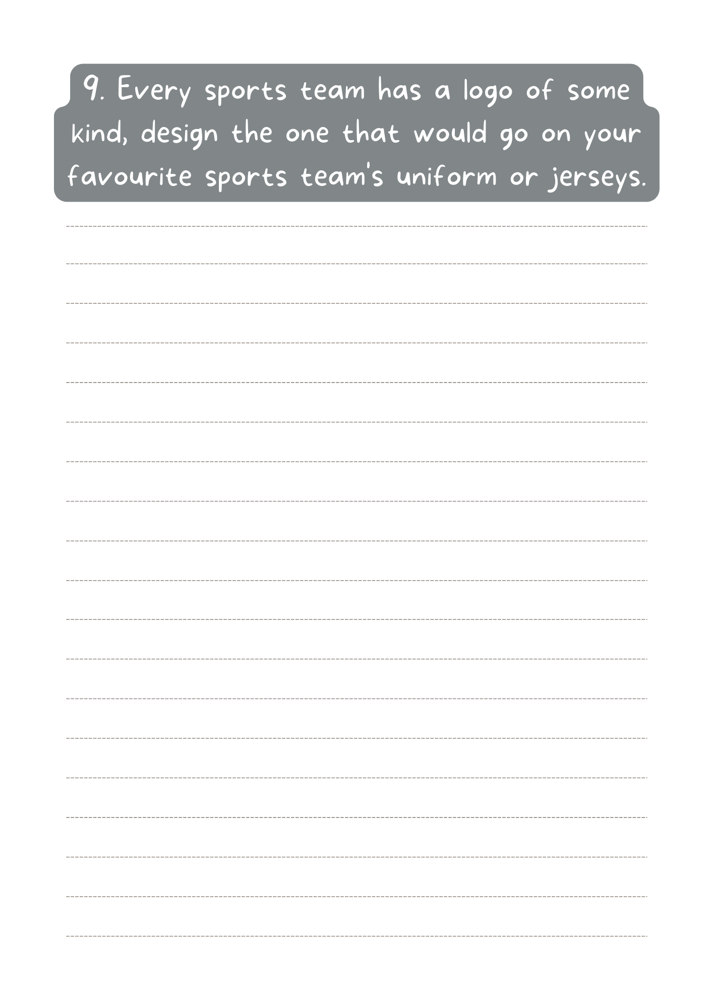 Sports Writing Prompts - Instant Download