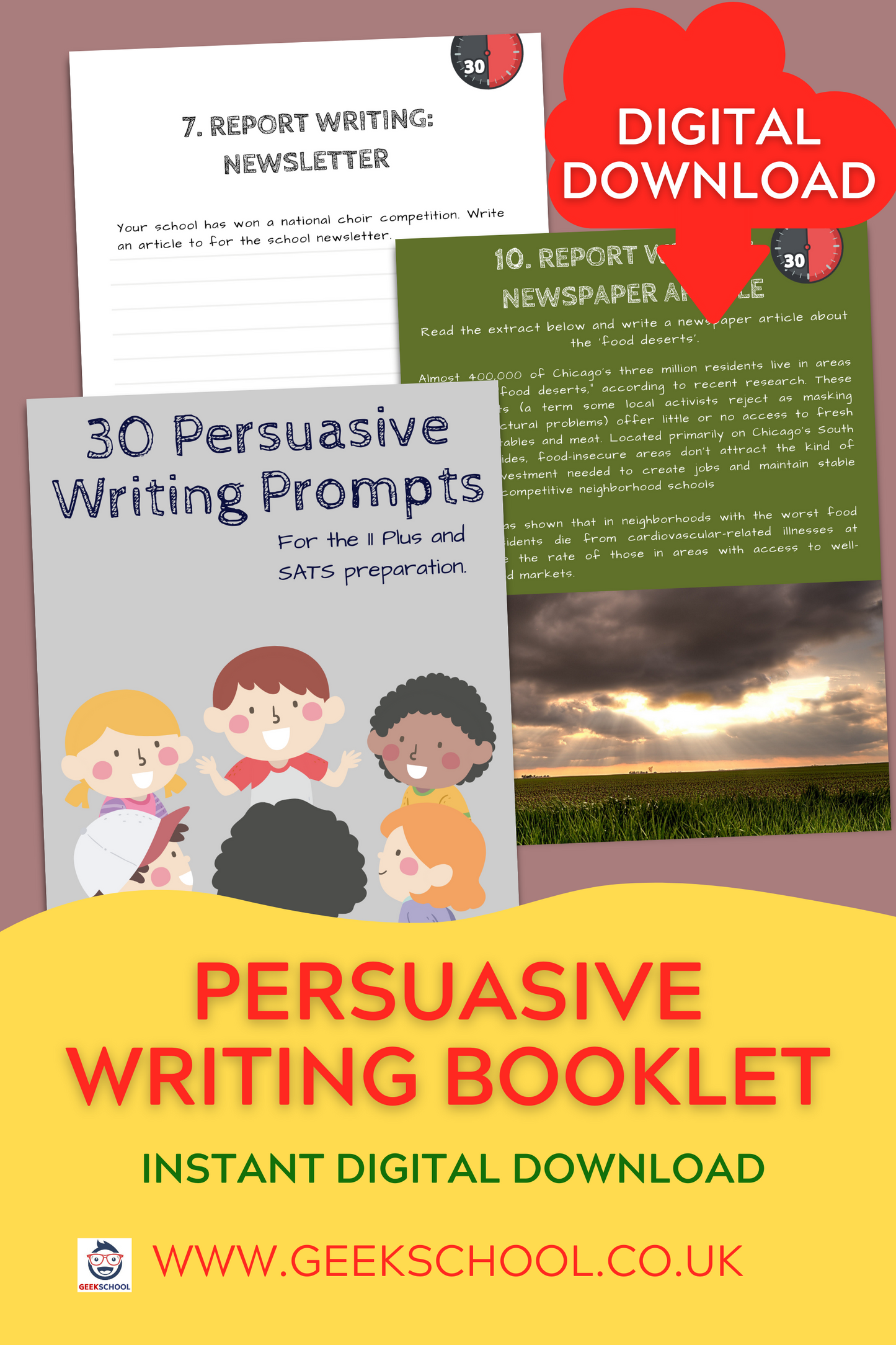 Fun persuasive writing activities pdf