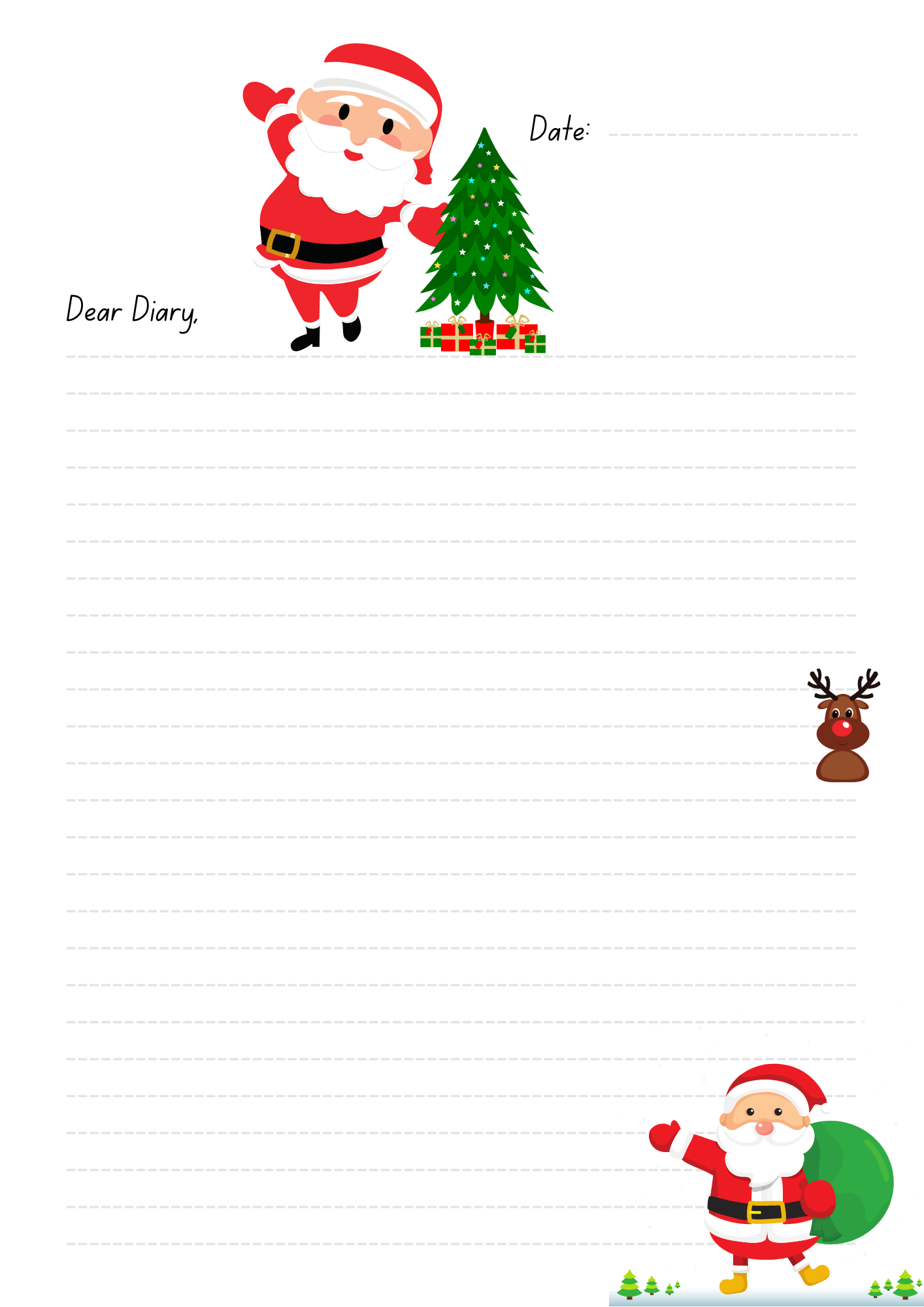 Christmas Writing Challenge Workbook - INSTANT DOWNLOAD
