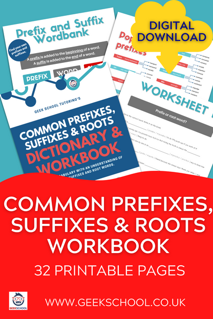 Common Prefixes, Suffixes and Roots Book