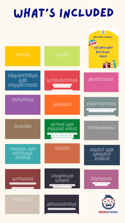 100-Page Vocabulary Builder Activity Pack - Instant Download