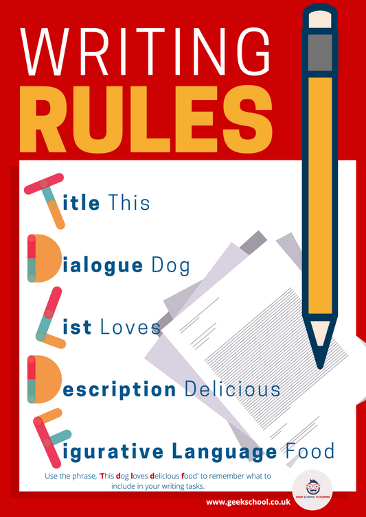 Geek School writing rules