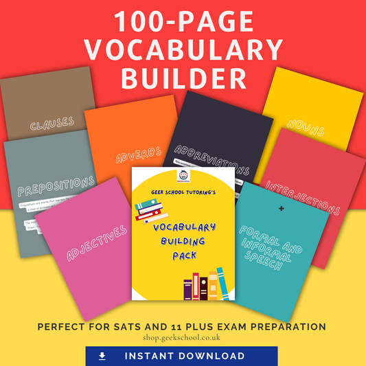 100-Page Vocabulary Builder Activity Pack - Instant Download